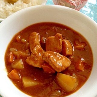 下味で美味しく☆ヘルシーチキンカレー♪